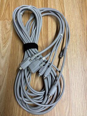 DB9 Serial to Dual PS/2 Keyboard & Mouse Y Splitter Cable Gray Computer Adapter